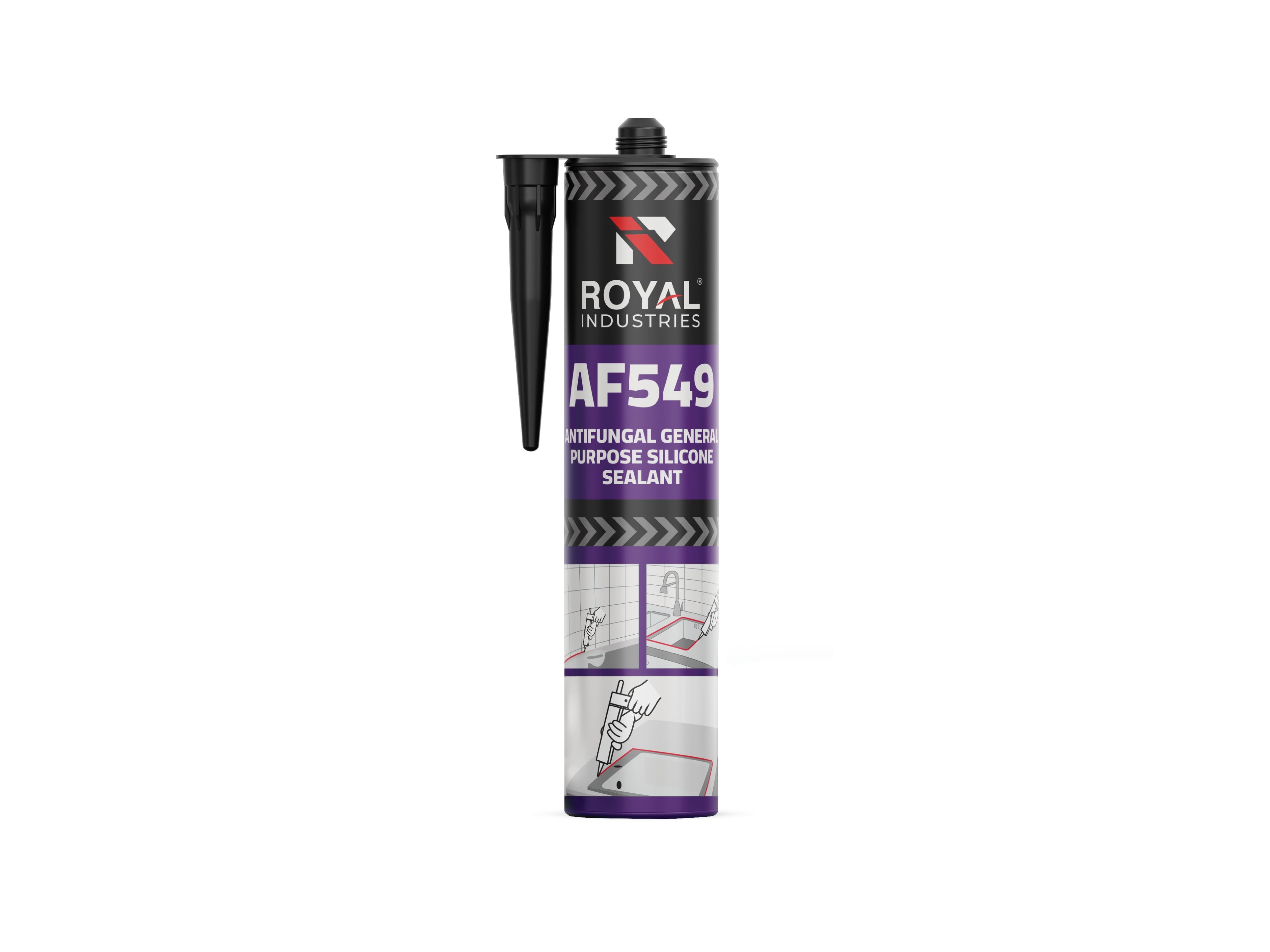 Royal Industries Elements AF549 Antifungal Silicone Sealant
