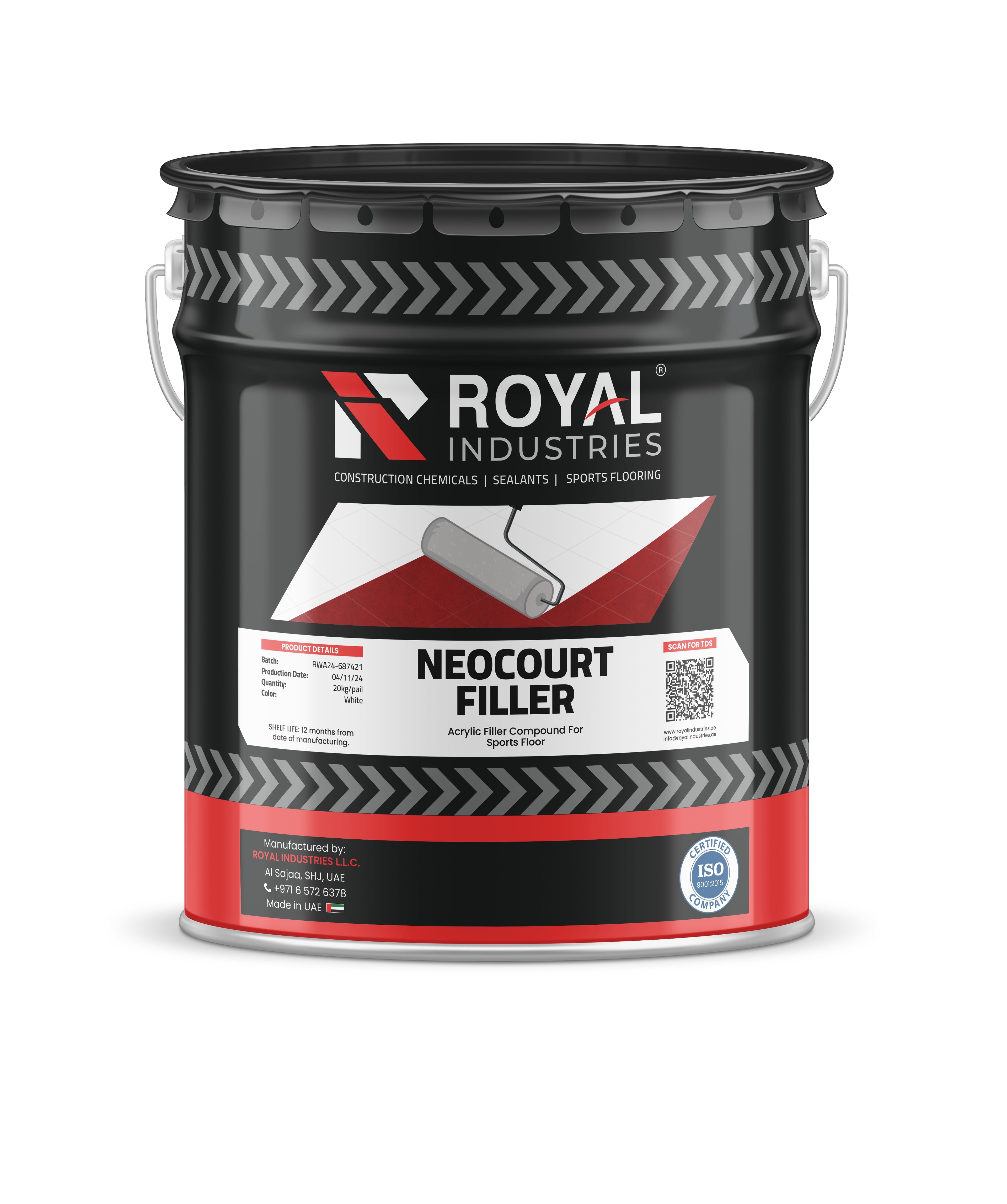 Neocourt Filler Acrylic Filler Compound for Sports Floor