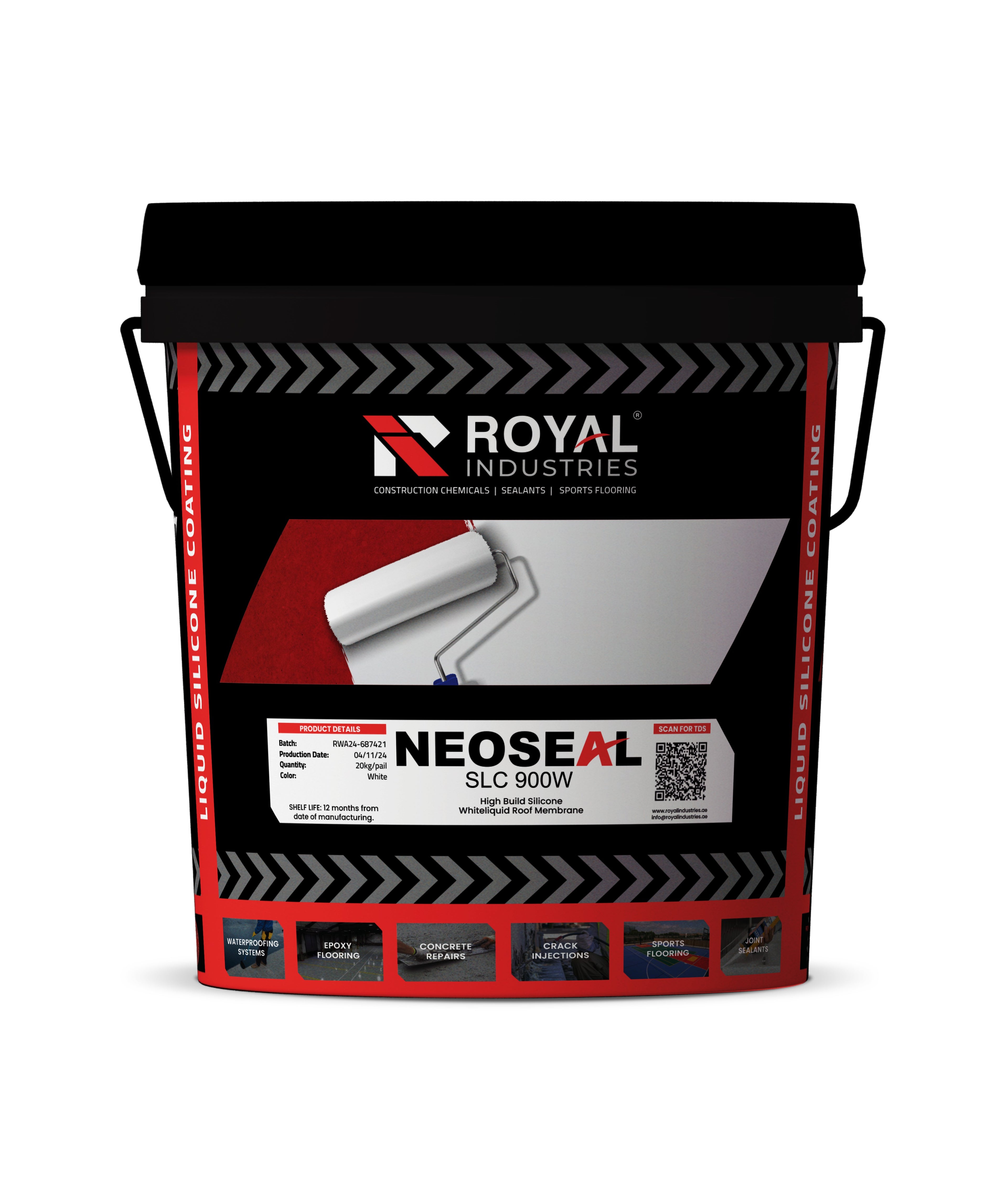 Neoseal SLC 900W High Build Silicone White Liquid Roof Memebrane