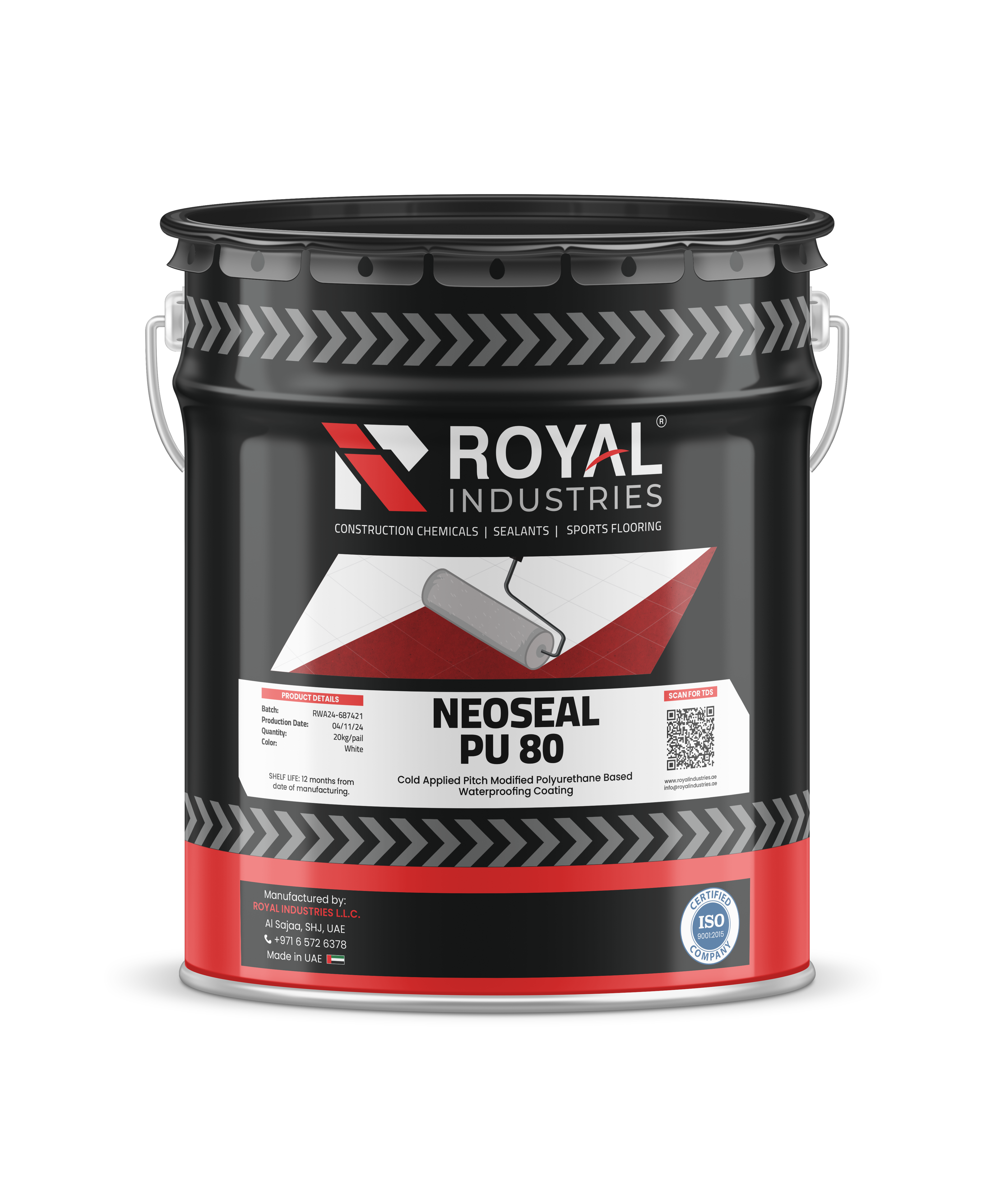 Neoseal PU 80 Cold Applied Pitch Modified Polyurethane Based Waterproofing Coating