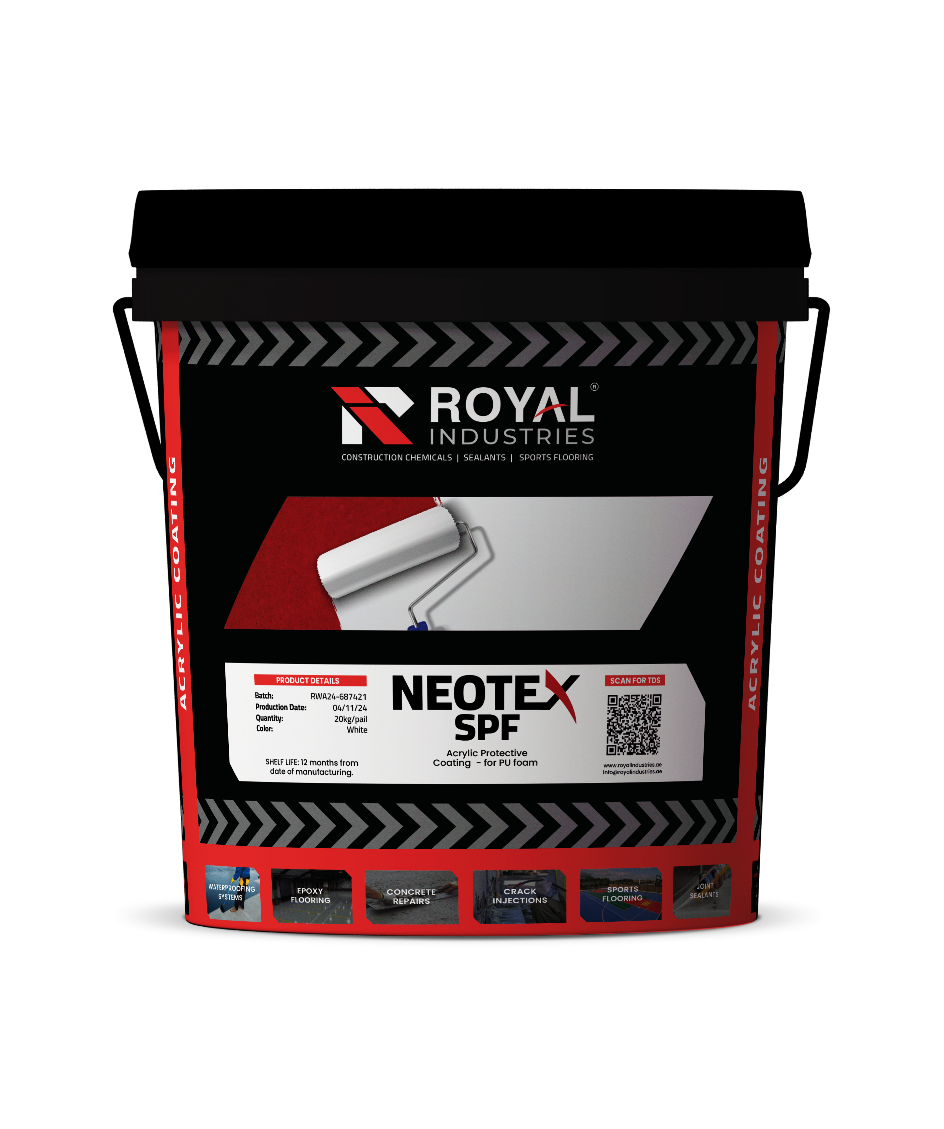 Neotex SPF Acrylic Protective Coating for Building Materials